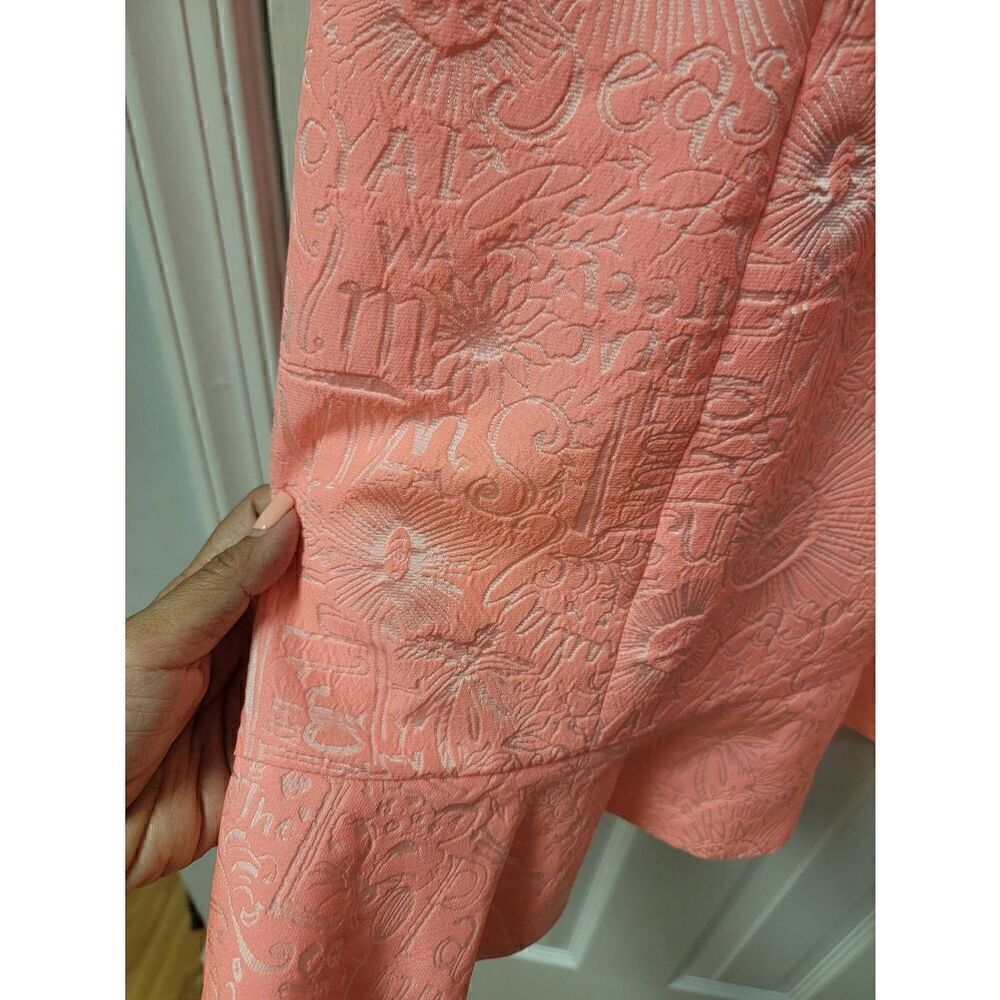 Lilly Pulitzer Peachy Pink Word On The  Street Jacqua Dress S:10 - Picture 12 of 12